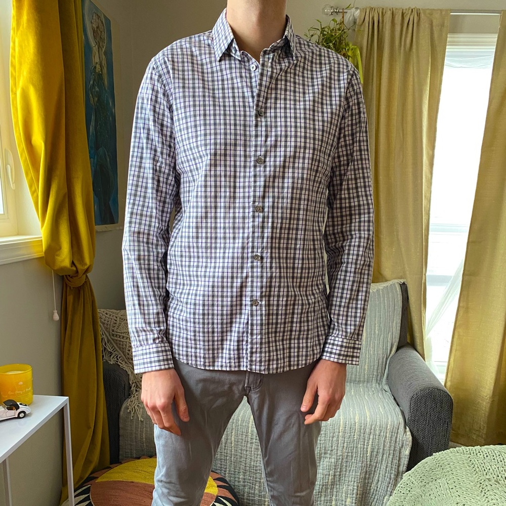 Express Fitted Men’s Button Down Size Medium - image 2